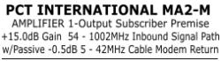 Title for PCT MA2-M Subscriber Amp