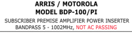 ARRIS TITLE BDP-100