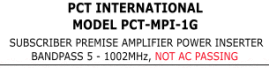 TITLE PCT-MPI-1G power inserter