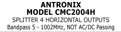 Title for Antronix broadband splitter CMC2004H