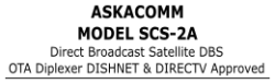 Title for ASKA SCS-2A Diplexer