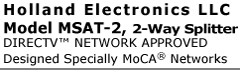 Title Holland Electronics MSAT-2 MoCA Splitter