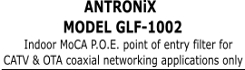 Title ANTRONIX GLF-1002 POE FILTER