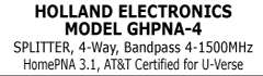 Title Holland Electronics GHPNA-4 Splitter