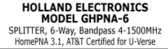 Title Holland Electronics GHPNA-6 Splitter
